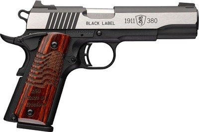 Browning 1911380 Black Label Medallion Pro 250th 380 ACP 425quot Barrel 10 rnd  StainlessBlack MPN051122492