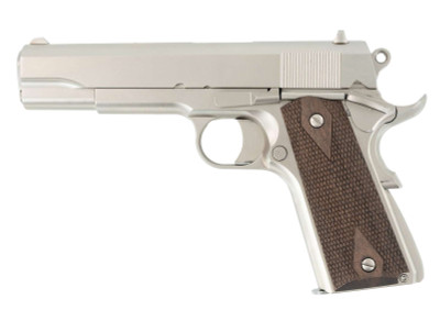 Tisas 1911A1 Stakeout 9mm38 Super 5quot Barrel 9 rnd  Nickel MPN10100562