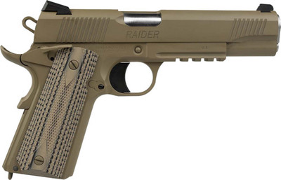 Tisas 1911 Raider 9mm  5quot Bbl G10 W Rail 29rd Fde