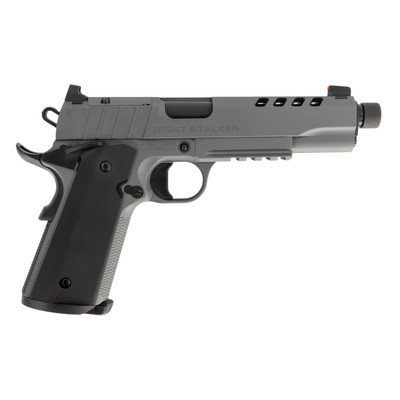 Tisas 1911 Night Stalker SF 10mm 5quot Barrel Optic Ready 8 rnd  Platinum Grey MPN10100558