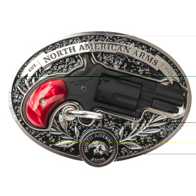 North American Arms Zorro 22 LR 1125quot Barrel Ornate Belt Buckle 5 rnd  Black MPNNAA22LRBCBBO