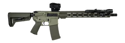 Shark Coast Tactical Grassy Knoll Bundle 5.56 NATO, 16" Barrel, Optic, Light, 30 rnd - Green [MPN:SCC04137GKNL]