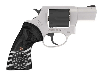Taurus 856 38 Special P 3quot Barrel 1776 Grips 6 rnd  StainlessBlack MPN285635US3