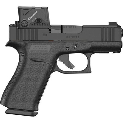 Glock 43X MOS 9mm 34quot Barrel Aimpoint COA 15 rnd  Black MPNPX4350B03FRMOS8A4
