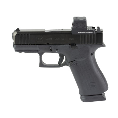 GLOCK 43X MOS 9mm 341quot Barrel Holosun EPS 15 rnd  Black MPNPX4350203MOSH2