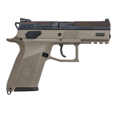 CZ P07 DUTY 9MM 38quot Barrel 15 rnd  FDEBlack MPN99030