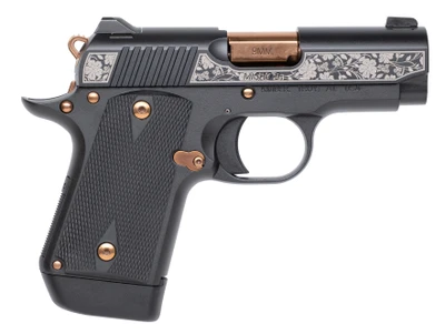 CNC Kimber Micro 9 9mm, 3.15" Barrel, 7 rnd - Black/Copper [MPN:SYLVA9]