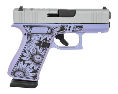 Glock G43X 9mm 341quot Barrel Optic Ready 15 rnd  PurpleSliver MPNUX4350204NR15ORMDPUR