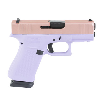 GLOCK 43X 9MM 341quot Barrel 15 rnd  Rose GoldLavender MPNUX4350204NR15