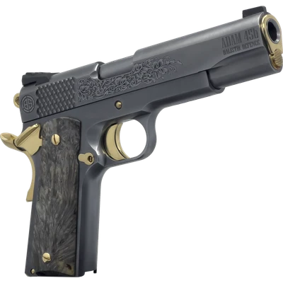 Dickinson Adam 1911 Titan 45 ACP 5quot Barrel 8 rnd  BlackGold MPNDKSN45TBP