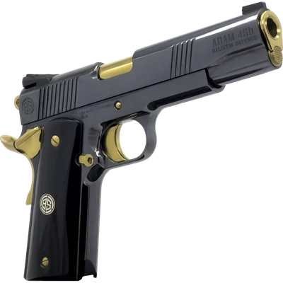 Dickinson Adam 1911 Acoustic 45 ACP 5quot Barrel 8 rnd  BlackGold MPNDKSN45AB