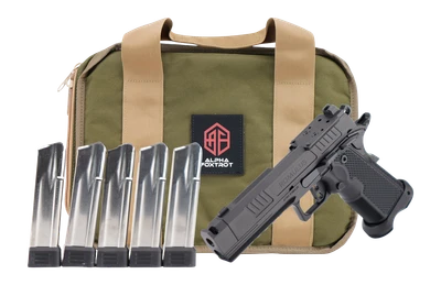 Alpha Foxtrot AF1911 Romulus Bundle 9mm 425quot Threaded Comp Barrel Optic Ready 20 rnd  Black MPNAA47X1CIGXDBK20PROM