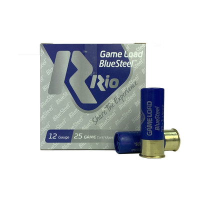 Rio Ammunition Royal Blue Steel Magnum 12 GA 23/4in. 11/8oz. #7Shot  25 Rounds [MPN: GLBS326]