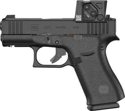 Glock 43X MOS 9MM 341quot Marksman Barrel nDLC Finish Black 15 Rounds 2 Magazines Aimpoint COA Optic MPN UX4350B03FRMOS8A4