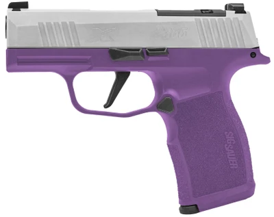 Sig Sauer P365X Purple Rain 9mm 31quot Barrel Optic Ready 12 rnd  StainlessPurple MPN365X9TXR3PR