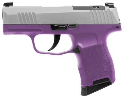 Sig Sauer P365 Purple Rain 9mm 31quot Barrel Optic Ready 10 rnd  StainlessPurple MPN3659TXR3PR