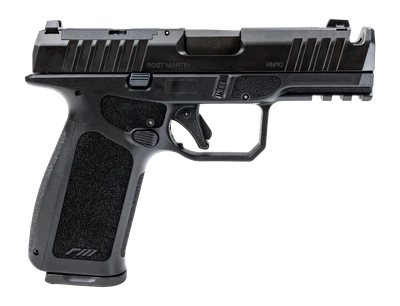 Rost Martin RM1CX Comp 9mm, 4" Barrel, Optic Ready, CA Compliant, 10 rnd - Black [MPN:RM1CXBLKOSP10CA(COMP)]