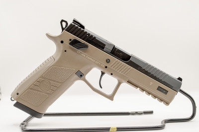 CZ P-09 9mm, 4.5" Barrel, 19 rnd - FDE/Black [MPN:99019]