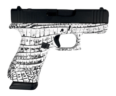 Glock G43X 9mm, 3.41" Barrel, Optic Ready, 15 rnd - White Gator [MPN:UX4350204NR15GATOROR]