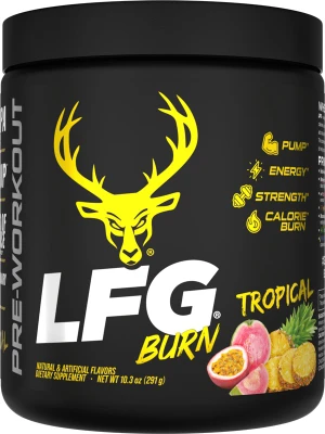 Bucked Up Preworkout Lfg Burn  Tropical 30 Servings