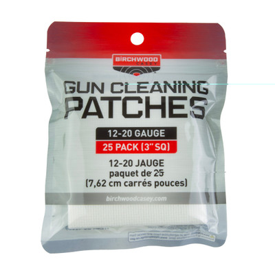 Birchwood Casey Patch 3 Sq 1220ga 25pk. .