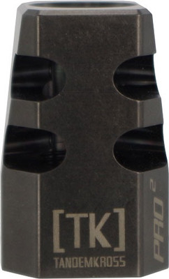 Tandemkross Game Changer Pro  Squared Comp For 22lr Black