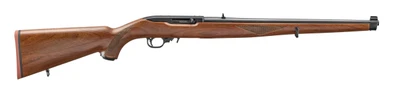 Ruger 10/22 Mannlicher, .22 LR, 18.5" Barrel, 10 Rounds, Black Receiver, Walnut Stock [MPN: 32027]