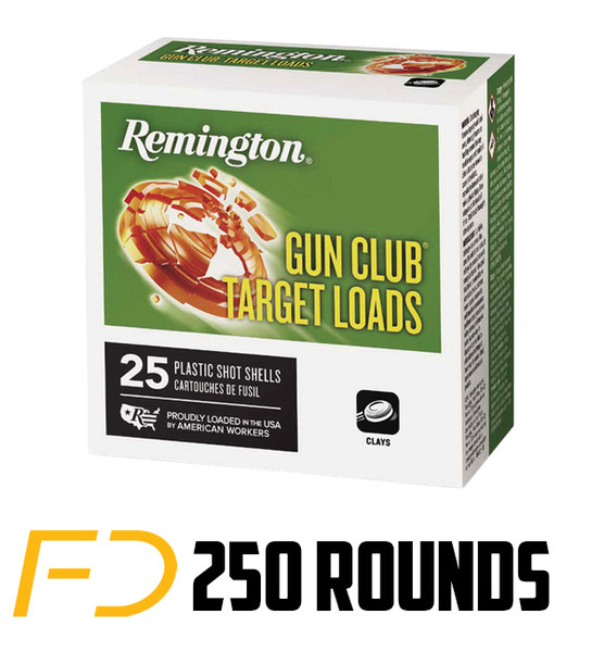 Remington Gun Club 12 GA, 2-3/4in. 1oz. #8 Shot - 250 Rounds