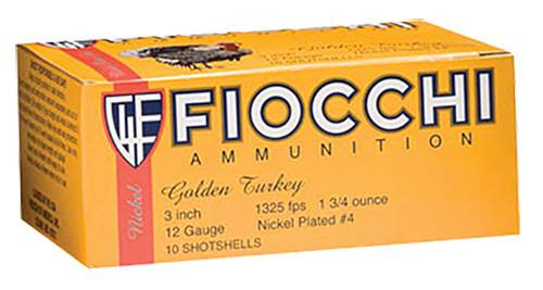 Fiocchi Golden Turkey 12 GA, 3in. 1-3/4oz. #6 Shot - 10 Rounds