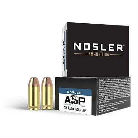 Nosler ASP .45 ACP, 185gr, CCHP - 20 Rounds [MPN: 51278]
