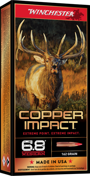 Winchester Copper Impact 6.8 WESTERN, 162gr, Extreme Point Polymer Tip - 20 Rounds [MPN: X68WCLF]