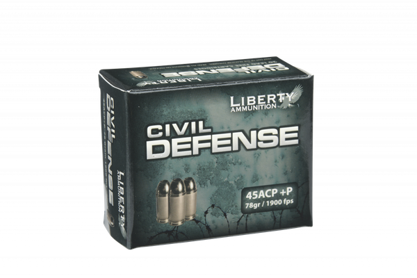 Liberty Ammunition Civil Defense .45 ACP, 78gr, HP - 20 Rounds [MPN: LACD45013BC]