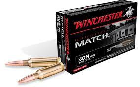 Winchester Match .308 WIN/7.62 NATO, 169gr, HPBT - 20 Rounds [MPN: S308M2]
