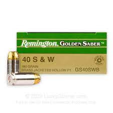Remington Golden Saber Defense .40 S&W, 180gr, JHP - 20 Rounds [MPN: 27608]