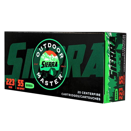 Sierra Outdoor Master .223 REM, 55gr, HPBT - 20 Rounds [MPN: A937532]