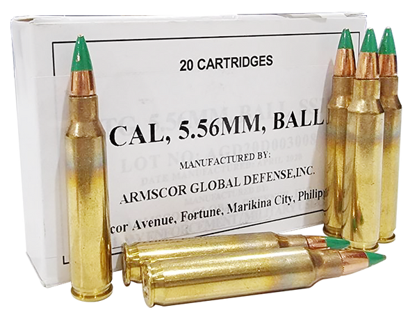 Armscor Precision 5.56X45MM, 62gr, FMJ - 20 Rounds [MPN: 50175]