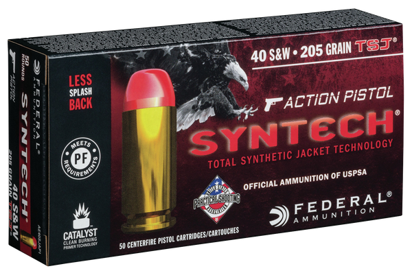Federal American Eagle .40 S&W, 205gr, TSJFN - 50 Rounds [MPN: AE40SJAP1]