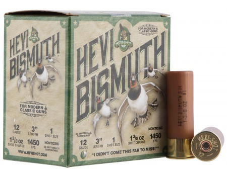 Hevishot Hevi-Bismuth Waterfowl 12 GA, 3in. 1-3/8oz. #1 Shot - 25 Rounds [MPN: HS14001]
