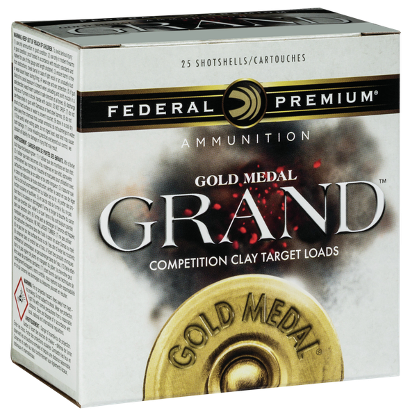 Federal Premium Gold Medal Grand 12 GA, 2-3/4in. 1-1/8oz. #7.5 Shot - 25 Rounds [MPN: GMT11875]