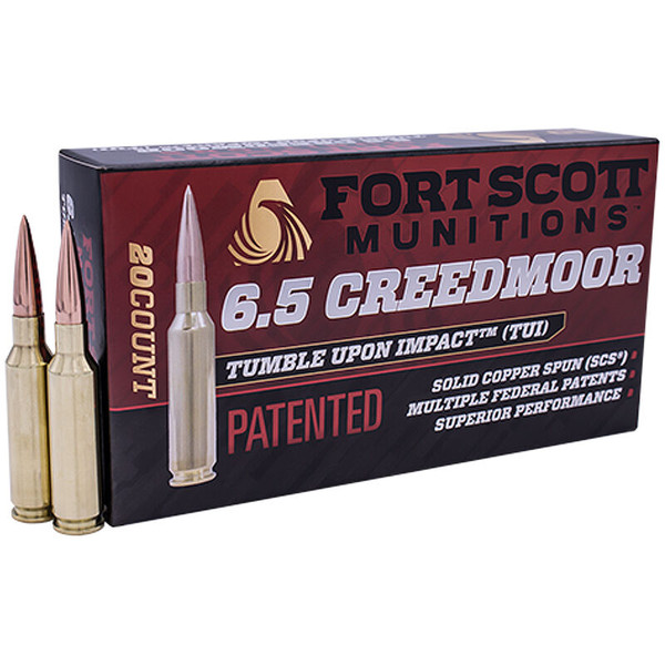 Fort Scott Munitions TUI 6.5 CREEDMOOR, 123gr, SCS - 20 Rounds [MPN: 65CM-123-SCV1-1]