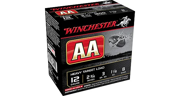 Winchester AA Heavy 12 GA, 2-3/4in. 1-1/8oz. #8 Shot - 25 Rounds [MPN: AAM128]