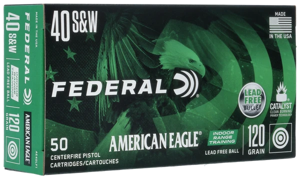 Federal American Eagle .40 S&W, 120gr, LFN - 50 Rounds [MPN: AE40LF1]