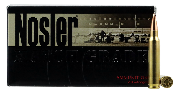 Nosler Match Grade .223 REM, 70gr, HPBT - 20 Rounds [MPN: 60130]