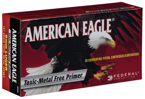 Federal American Eagle 9MM, 147gr, TMJ - 50 Rounds [MPN: AE9N2]
