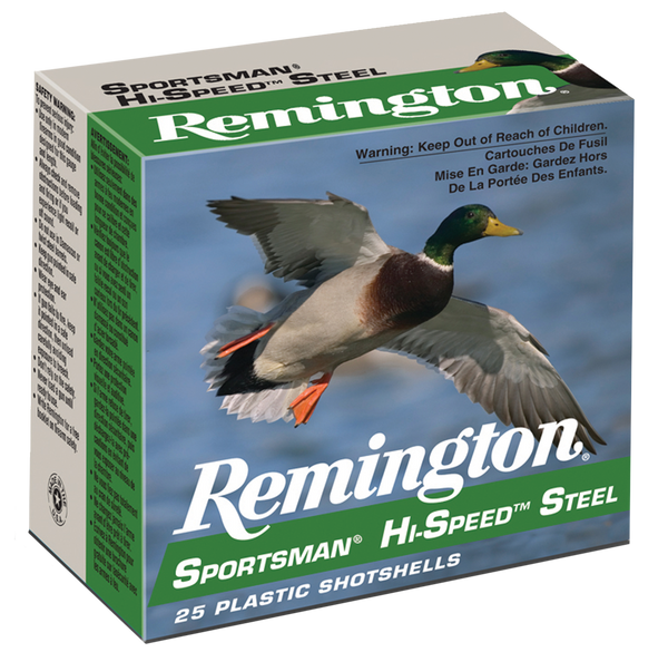 Remington Sportsman Hi-Speed Steel 12 GA, 3in. 1-1/8oz. #2 Shot - 25 Rounds [MPN: 20977]