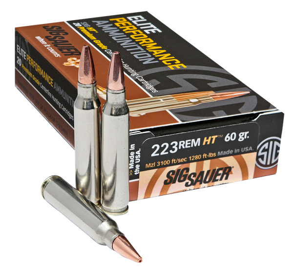 Sig Sauer Elite Copper Hunting .223 REM, 60gr, JHP - 20 Rounds [MPN: E223H120]
