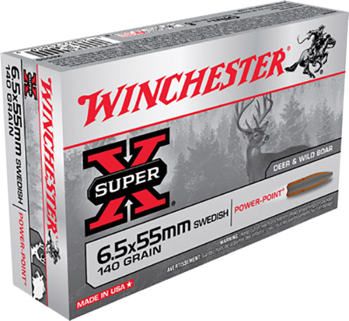 Winchester Super-X 6.5X55 SWEDE, 140gr, SP - 20 Rounds [MPN: X6555]