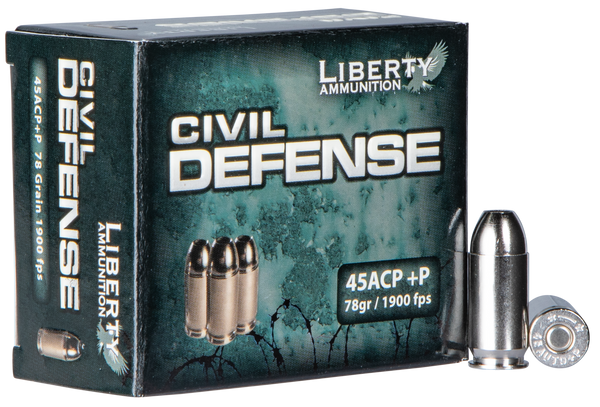 Liberty Ammunition Civil Defense .45 ACP, 78gr, HP - 20 Rounds [MPN: LACD45013]