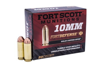 Fort Scott Munitions TUI 10MM ACP, 124gr, SCS - 20 Rounds [MPN: 10MM-124-SCV]