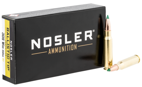 Nosler Ballistic Tip Hunting .308 WIN/7.62 NATO, 150gr, Spitzer BT - 20 Rounds [MPN: 61028]